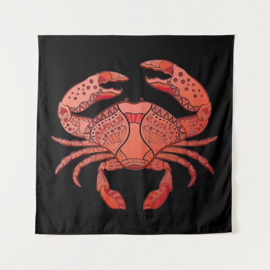 Tenture Crabe de style (Devant (Horizontal))