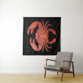 Tenture Crabe de style (En situation)