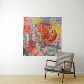 Tenture Crabe Plage Nautique Art de la mer (En situation (horizontale))