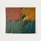 Tenture Cracked Colors Symphony – Texture Art of Time (Devant (Horizontal))