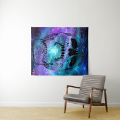 Tenture Crâne consommant la planète - Crânes (En situation (horizontale))