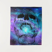 Tenture Crâne consommant la planète - Crânes (Devant)