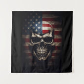 Tenture Crâne de drapeau américain  (Devant)
