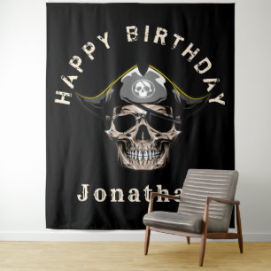 Tenture Crâne de Pirate