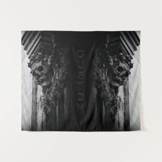 Tenture Crâne des ailes de pierre (Devant (Horizontal))