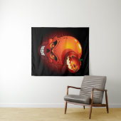 Tenture Crâne d'Halloween et Citrouille (En situation (horizontale))