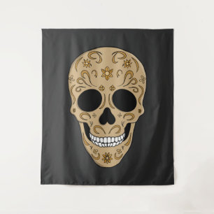 Tenture Crâne en sucre floral Dia de los Muertos