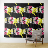 Tenture Crâne royal : L'Art Crowned Rose (En situation (horizontale))