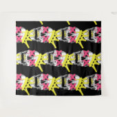 Tenture Crâne royal : L'Art Crowned Rose (Devant (Horizontal))