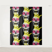 Tenture Crâne royal : L'Art Crowned Rose (Devant)