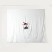 Tenture Crâne Samurai Duel (Devant (Horizontal))