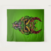 Tenture Crâne serpent (Devant (Horizontal))