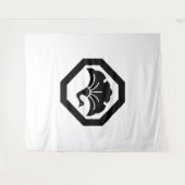 Tenture Crane-shaped ginkgo leaf on tray (Devant (Horizontal))