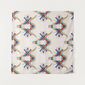 Tenture Crâne taureau de la tribu : Boho Seamless (Devant (Horizontal))