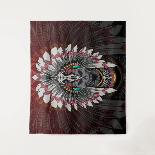 Tenture Crâne tribal (Devant)