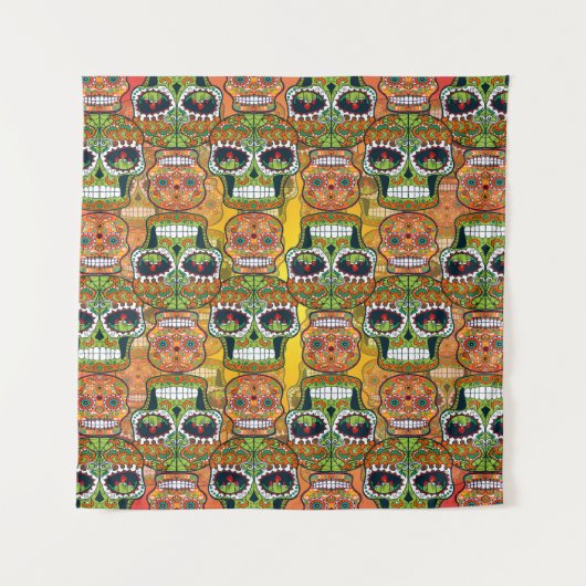 Tenture Crânes à sucre (Devant)