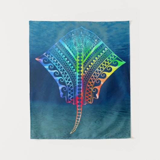 Tenture Cravate Dyed Tribal Stingray (Devant)