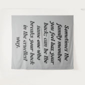 Tenture Cravates trompeurs : La douleur de la trahison au  (Devant (Horizontal))