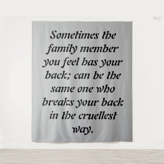 Tenture Cravates trompeurs : La douleur de la trahison au  (Devant)