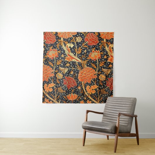 Tenture Cray, un beau design William Morris, (En situation)