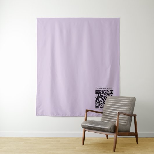 Tenture Create a QR Code | Pale Lavender Violet (En situation)