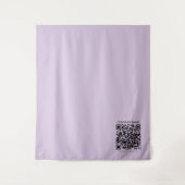 Tenture Create a QR Code | Pale Lavender Violet (Devant)