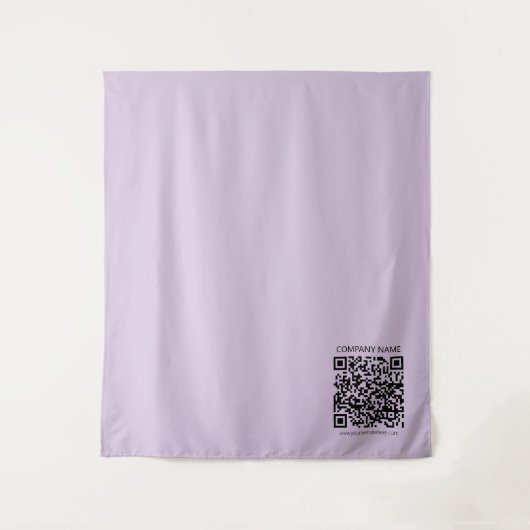 Tenture Create a QR Code | Pale Lavender Violet (Devant)