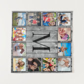 Tenture Create Your Custom Photo Collage Rustic Farmhouse (Devant (Horizontal))
