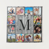 Tenture Create Your Custom Photo Collage Rustic Farmhouse (Devant)