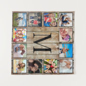 Tenture Create Your Custom Photo Collage Rustic Farmhouse (Devant (Horizontal))