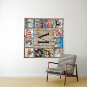 Tenture Create Your Custom Photo Collage Rustic Farmhouse (En situation (horizontale))