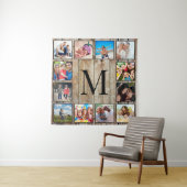 Tenture Create Your Custom Photo Collage Rustic Farmhouse (En situation)
