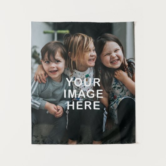 Tenture Create Your Own Simple Single Photo (Devant)