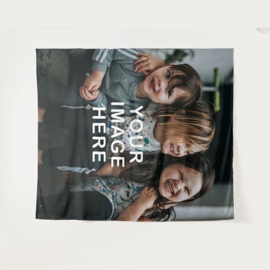 Tenture Create Your Own Simple Single Photo (Devant (Horizontal))