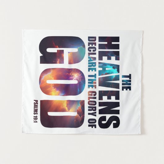 Tenture Création chrétienne : les cieux déclarent gloire d (Devant (Horizontal))