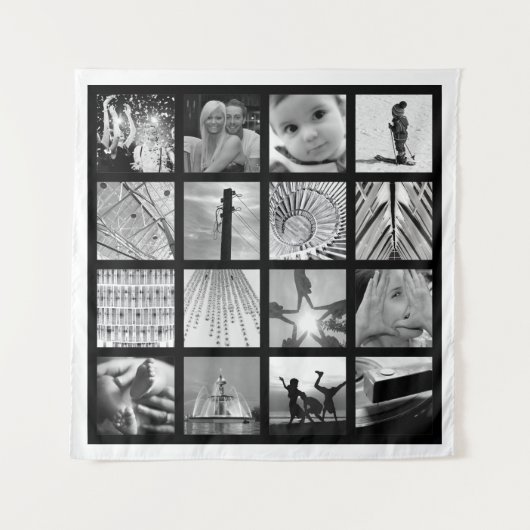 Tenture Création d'un collage de photos Art de la tapisser (Devant)