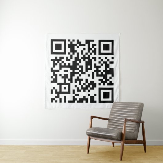 Tenture Création instantanée de code QR (en entrant votre  (En situation (horizontale))