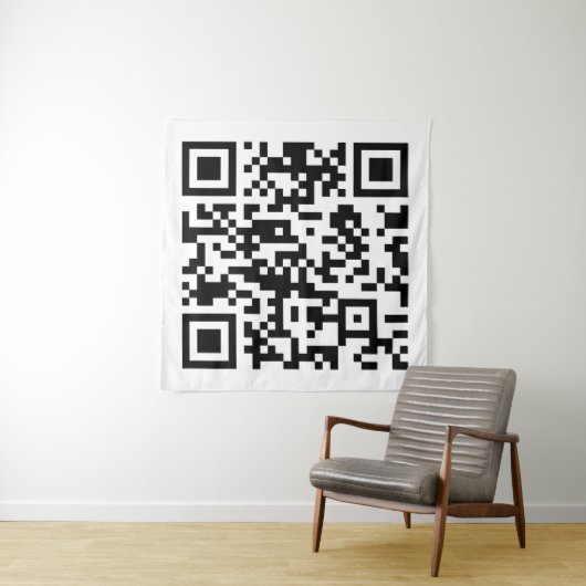 Tenture Création instantanée de code QR (en entrant votre  (En situation)