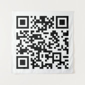 Tenture Création instantanée de code QR (en entrant votre  (Devant)