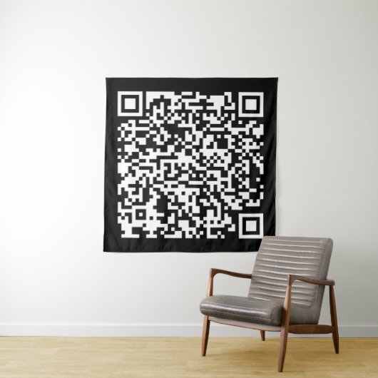 Tenture Création instantanée de code QR (en entrant votre (En situation (horizontale))