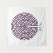 Tenture Création Kabbaliste - Tzimtzum & Hebrew Sefirot (Devant (Horizontal))