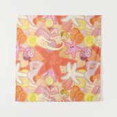 Tenture Créatures en pastel de mer (Devant)