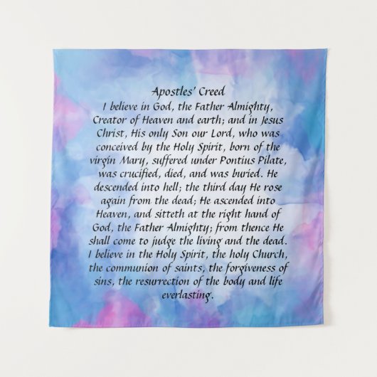 Tenture Credo des apôtres (Devant)