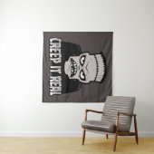 Tenture Creep It Real Classic Horror Frankenstein Design (En situation (horizontale))