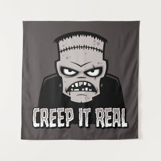 Tenture Creep It Real Classic Horror Frankenstein Design (Devant)