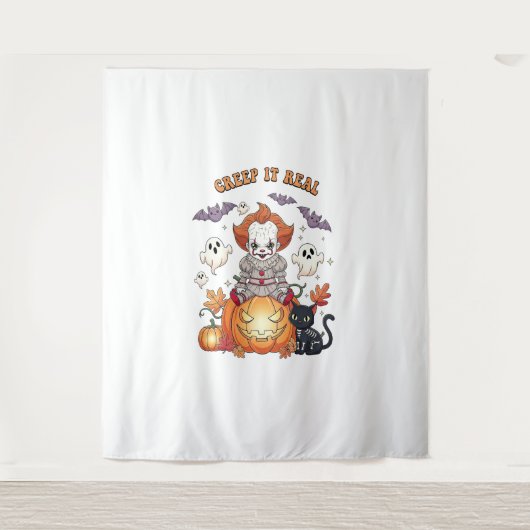 Tenture Creep It Real Halloween Clown (Devant)