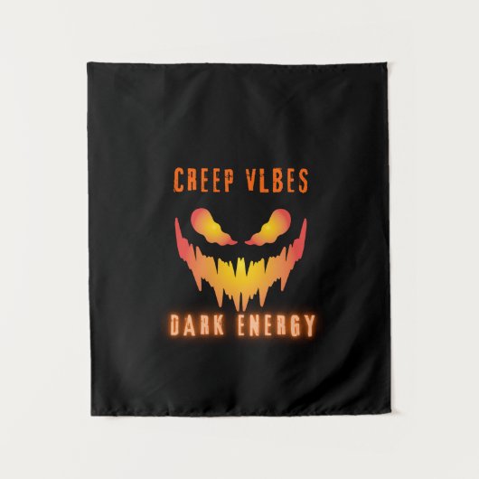 Tenture Creep Vibes Dark Energy _ Trendy Horror Streetwear (Devant)