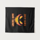 Tenture Creep Vibes Dark Energy _ Trendy Horror Streetwear (Devant (Horizontal))