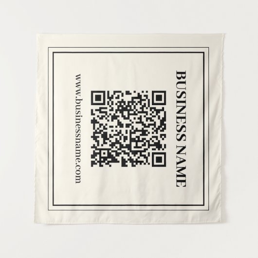 Tenture Créer instantanément un code QR numérisable pour l (Devant (Horizontal))