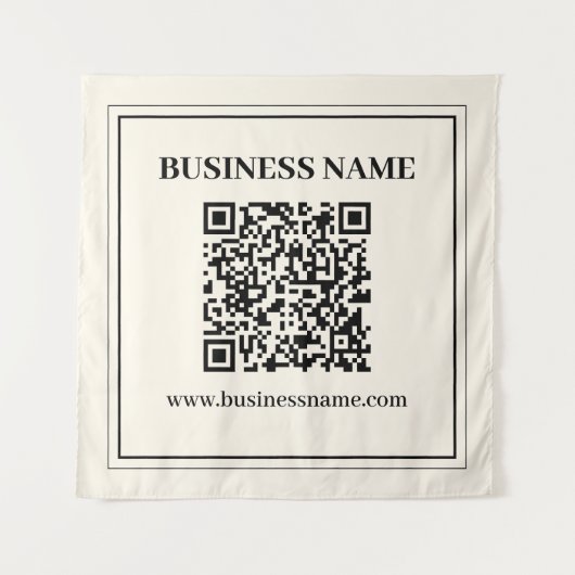 Tenture Créer instantanément un code QR numérisable pour l (Devant)